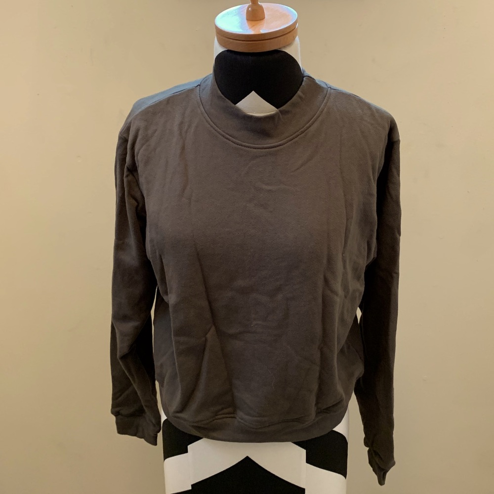 Strut This Olive Green Cropped Sweatshirt